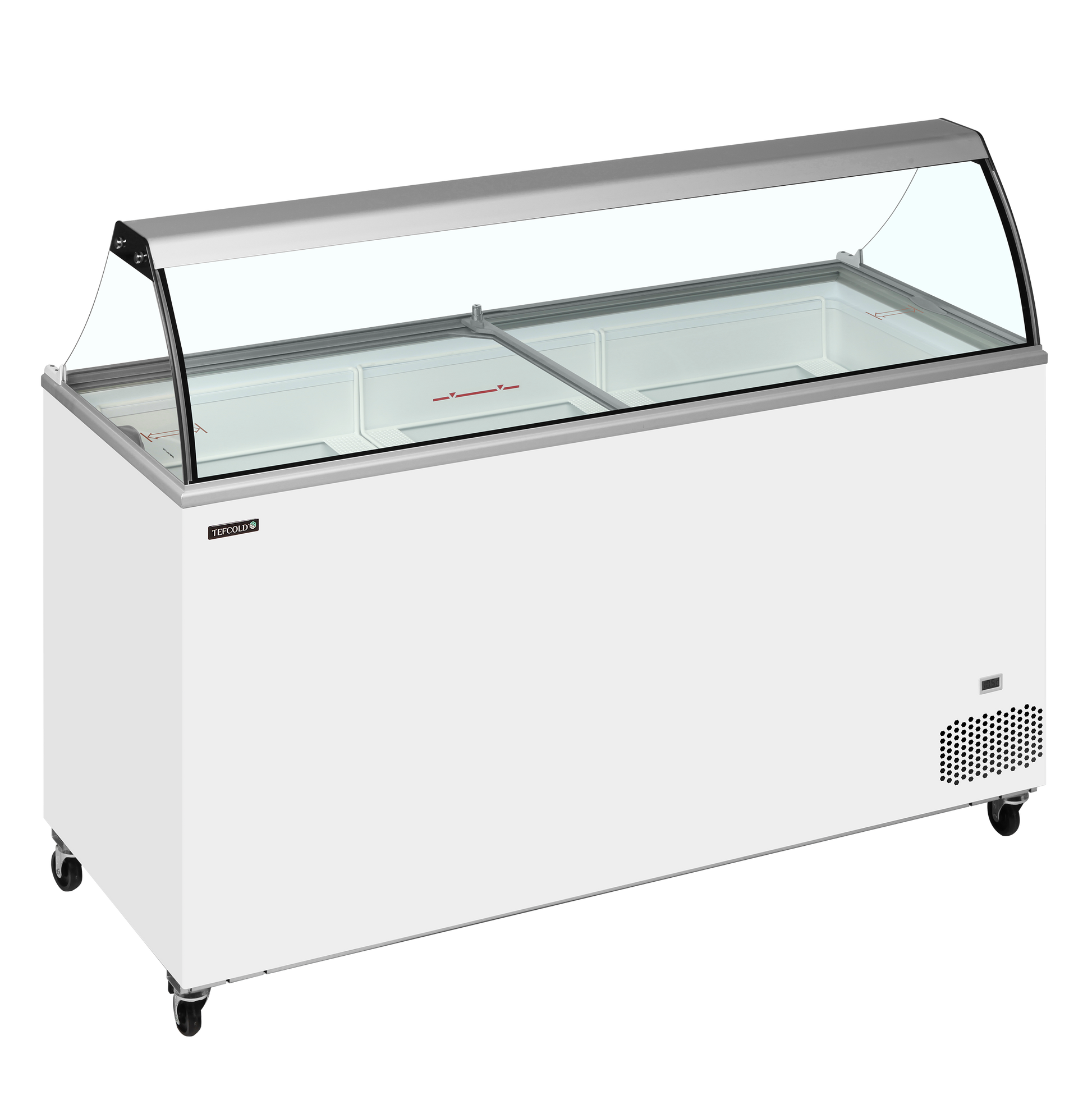 Saladette réfrigérée 5 sections avec bac | Tefcold IC501SC bac