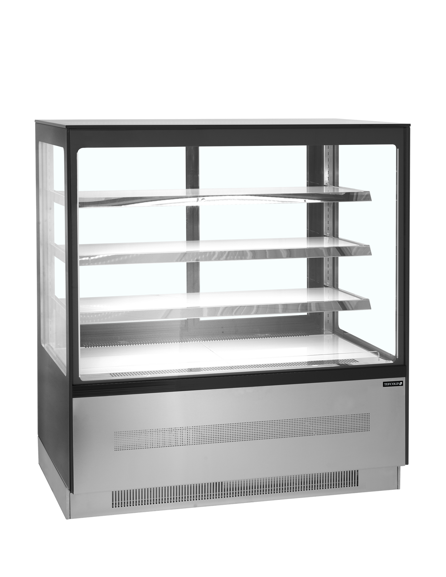 Présentoir réfrigéré plat 900mm noir | Tefcold LPD903F BLACK
