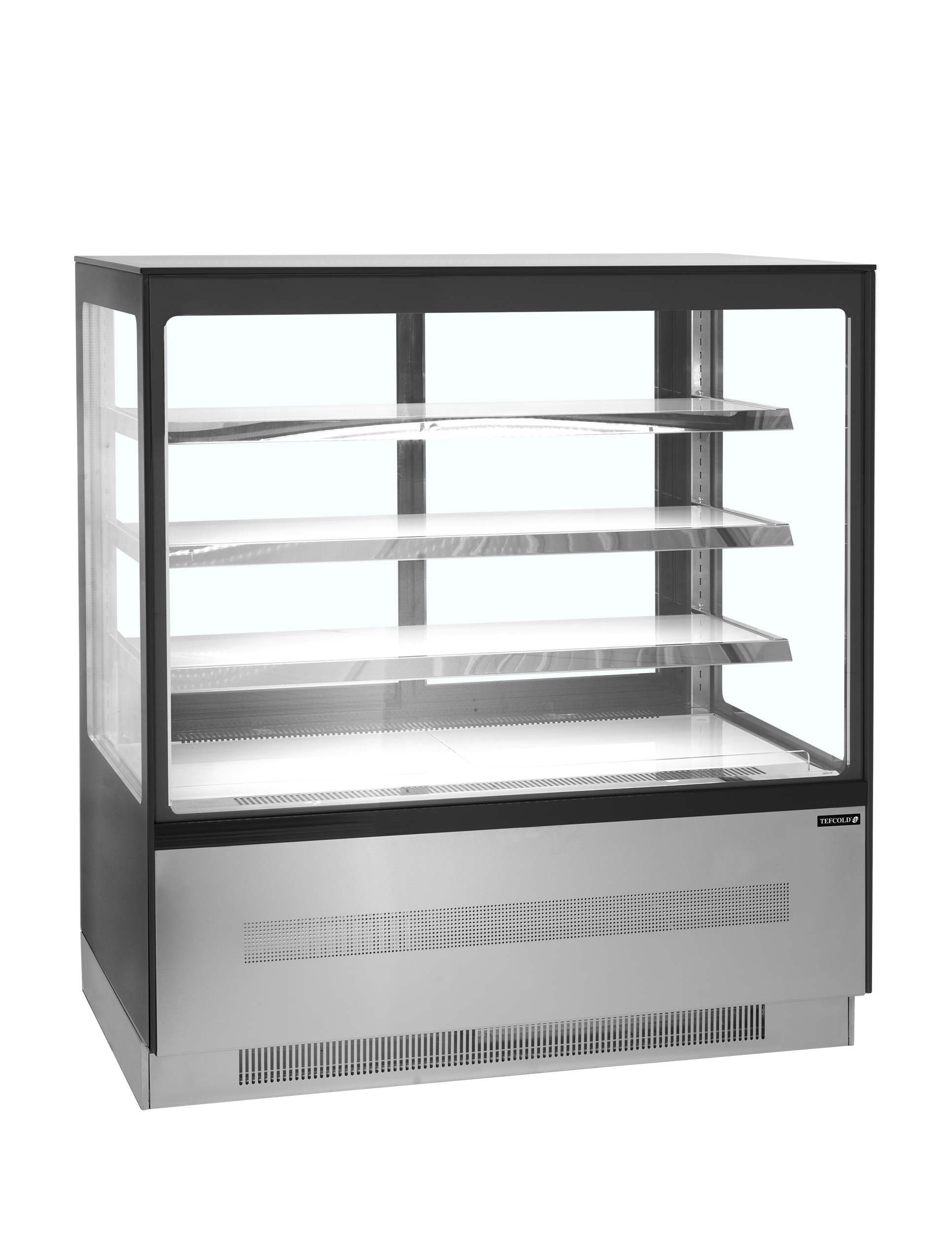 Présentoir réfrigéré plat 900mm noir | Tefcold LPD903F BLACK