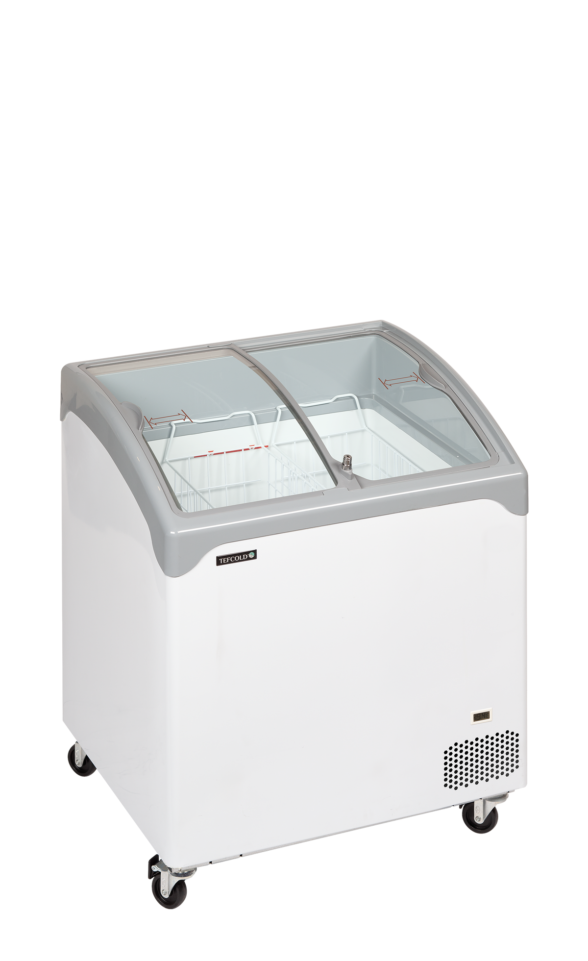 Saladette réfrigérée négative 2 sections LED | Tefcold NIC201SCEB
