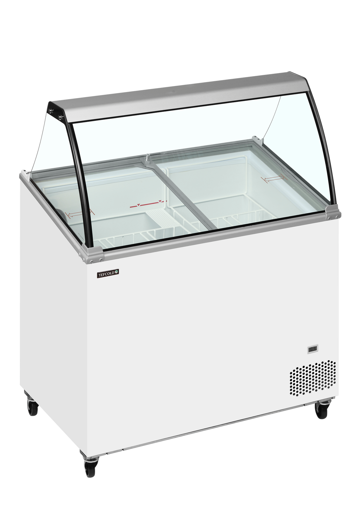 Saladette réfrigérée 3 sections inox avec bac | Tefcold IC301SCE bac