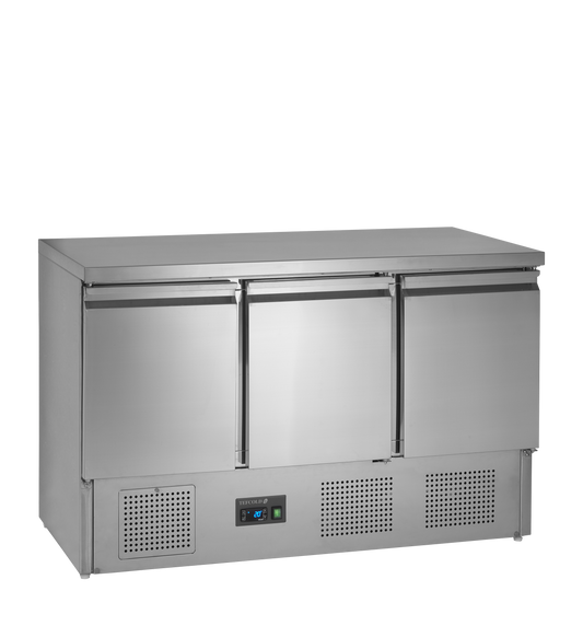 Table réfrigérée 1365mm inox | Tefcold SA1365 S/S