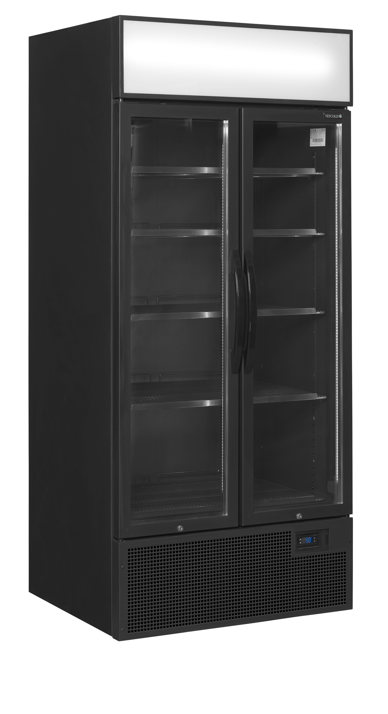 Saladette réfrigérée 891mm avec capot noire | Tefcold FSC891H Black