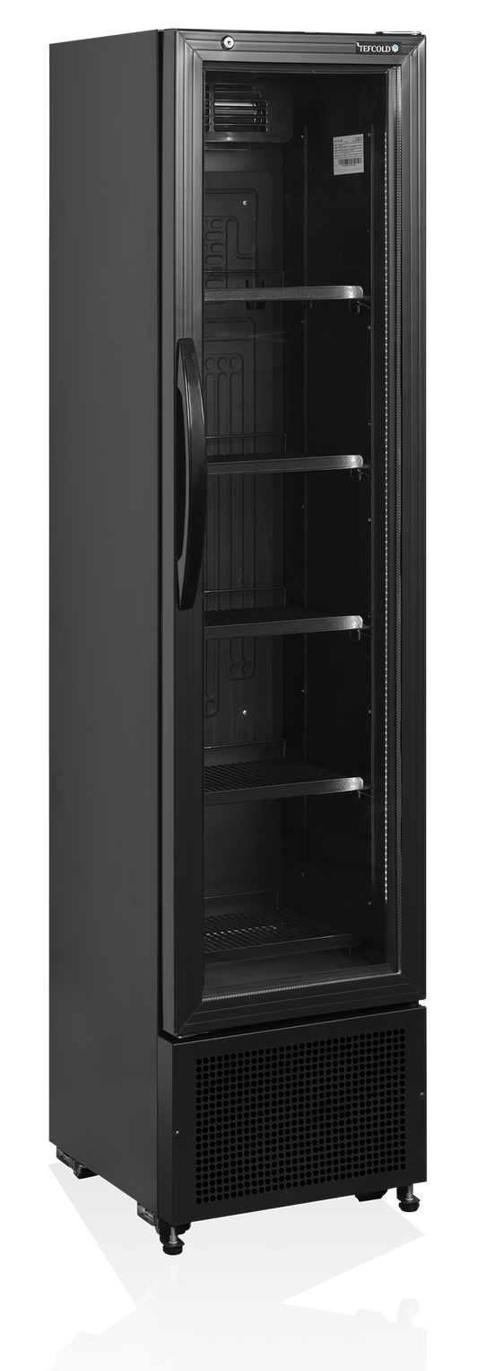 Réfrigérateur professionnel 176L noir | Tefcold FS176H Black
