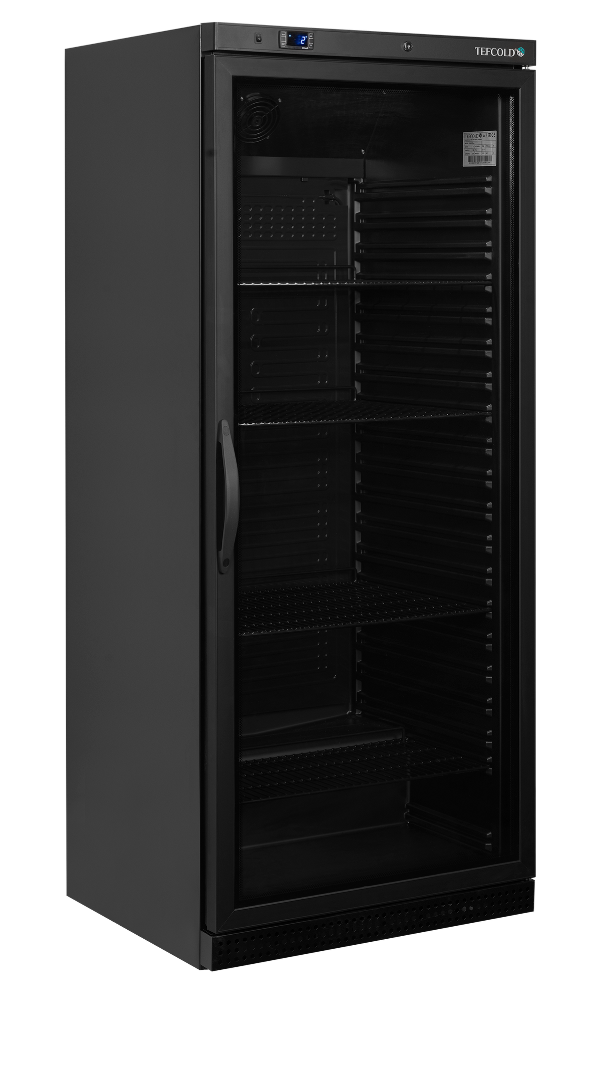Armoire réfrigérée positive 600L vitrée noire | Tefcold UR600BG