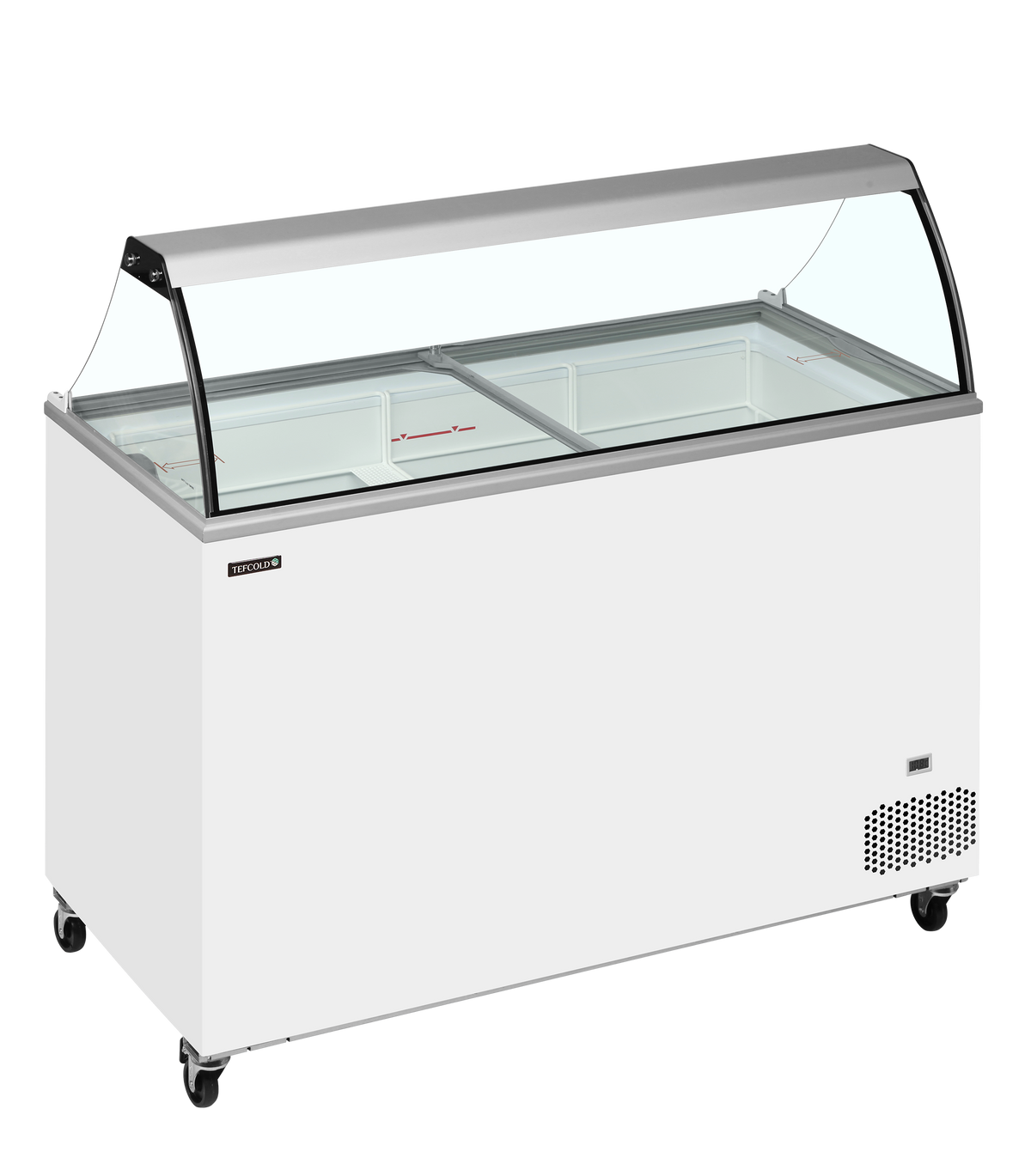Saladette réfrigérée 4 sections avec bac | Tefcold IC401SC bac