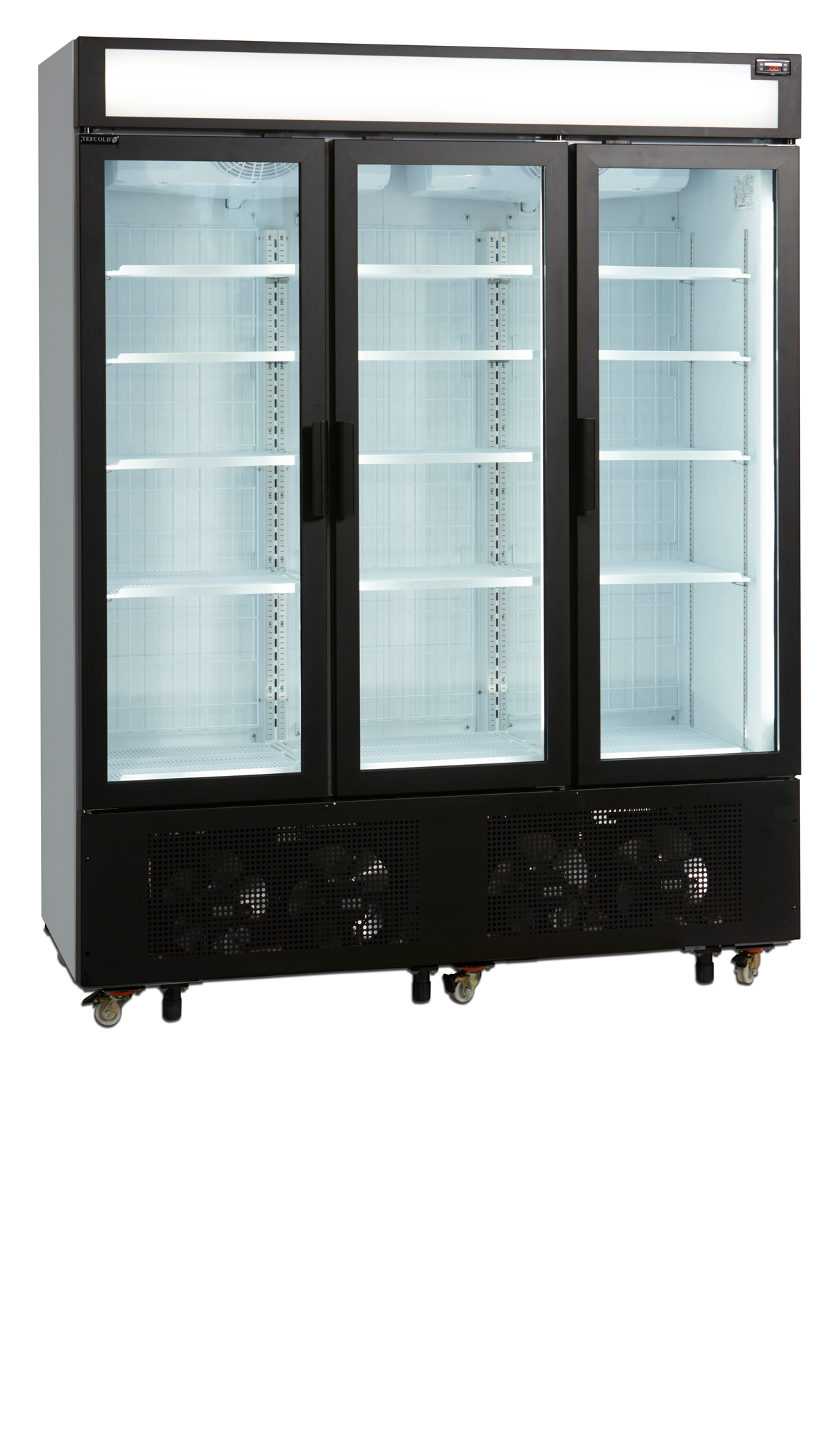 Congélateur saladette 1600L vitré avec couvercle | Tefcold UFSC1600GCP