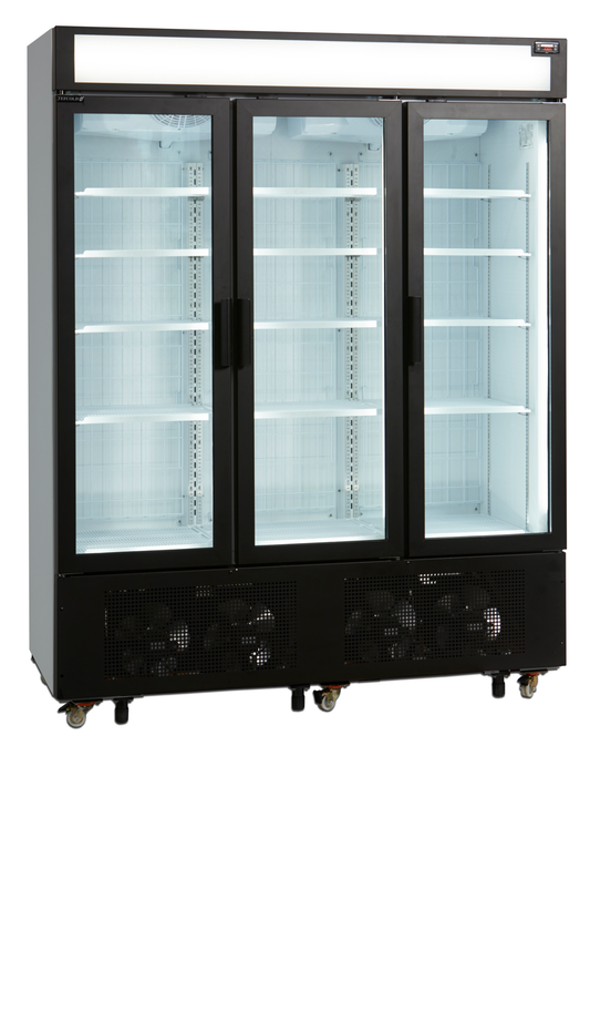 Congélateur saladette 1600L vitré avec couvercle | Tefcold UFSC1600GCP