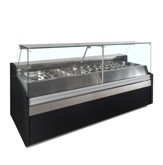 Comptoir réfrigéré vitré 250cm | Tefcold SPID250
