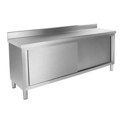 Soubassement en inox fermé avec portes coulisantes 120x60cm - PIMAK -  PİMAK.12060.52
